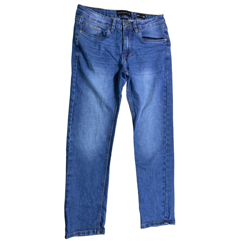 Departed Men's Slim Fit Jeans 32x30 Medium Wash Stretch Denim Pants